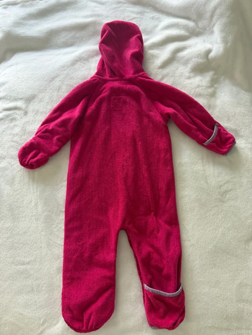 The North Face Bright Fuchsia Infant Fleece Buntingsz 12-18 mo.